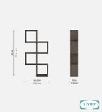 Sivom SIVOM AURA Multipurpose Modular Wall Racks/Shelves/Organiser/Décor Particle Board Wall Shelf (Number of Shelves - 7, ) for Modern Homes | Elegant Design & Premium Finish