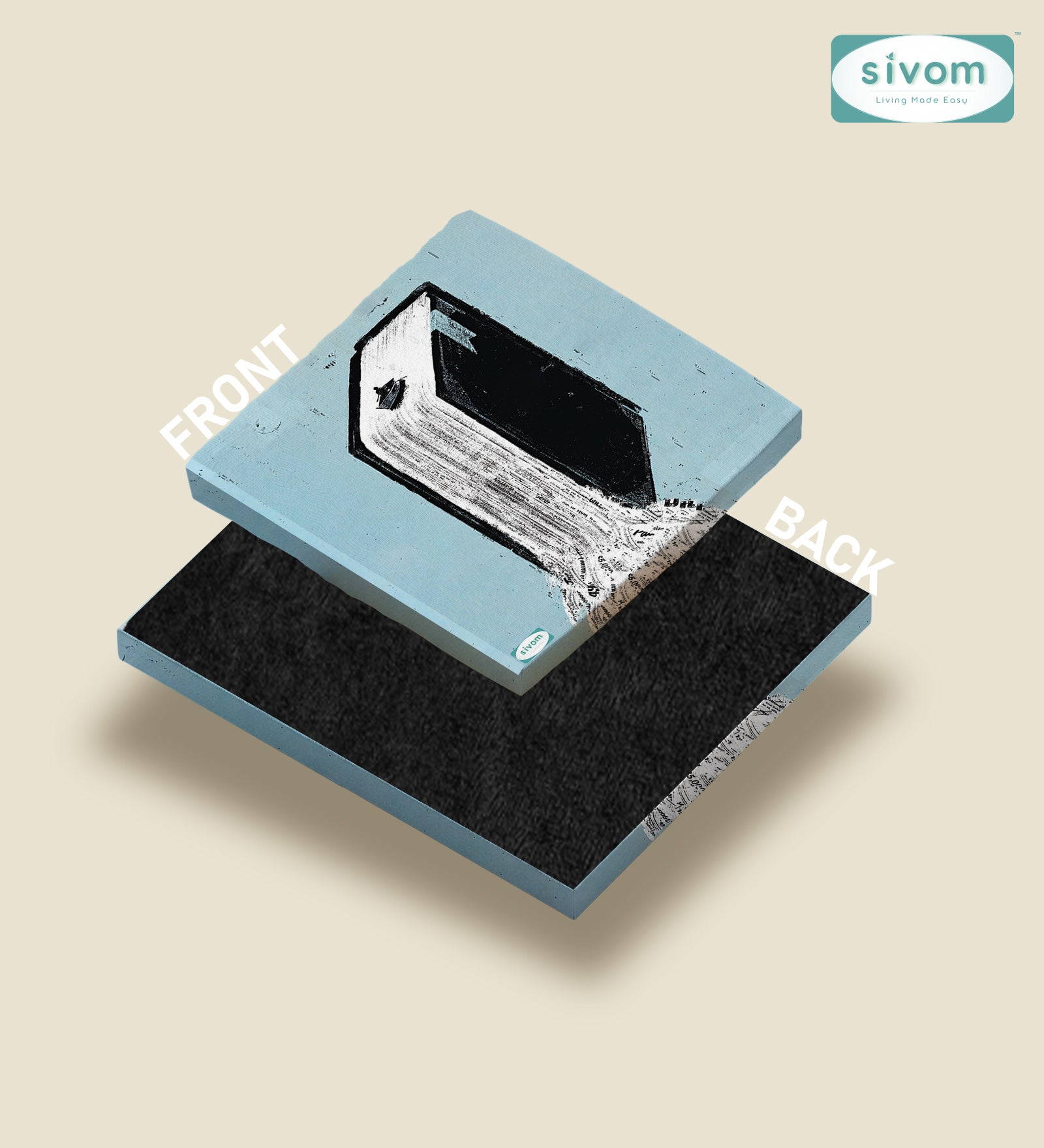 Sivom Sivom Canvas Art Print (2x2) for Modern Homes | Elegant Design & Premium Finish