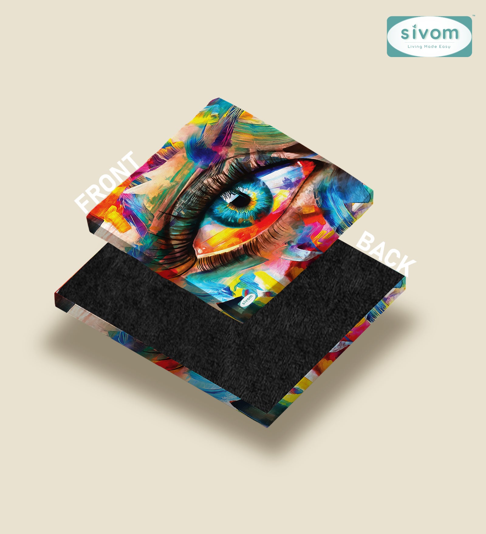 Sivom Sivom Canvas Art Print (2x2) for Modern Homes | Elegant Design & Premium Finish