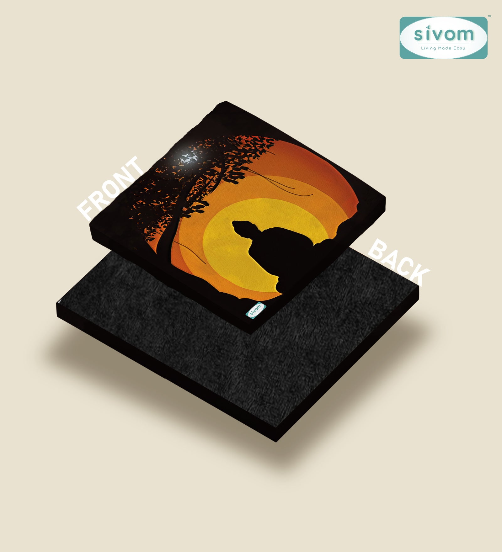 Sivom Sivom Canvas Art Print (2x2) for Modern Homes | Elegant Design & Premium Finish