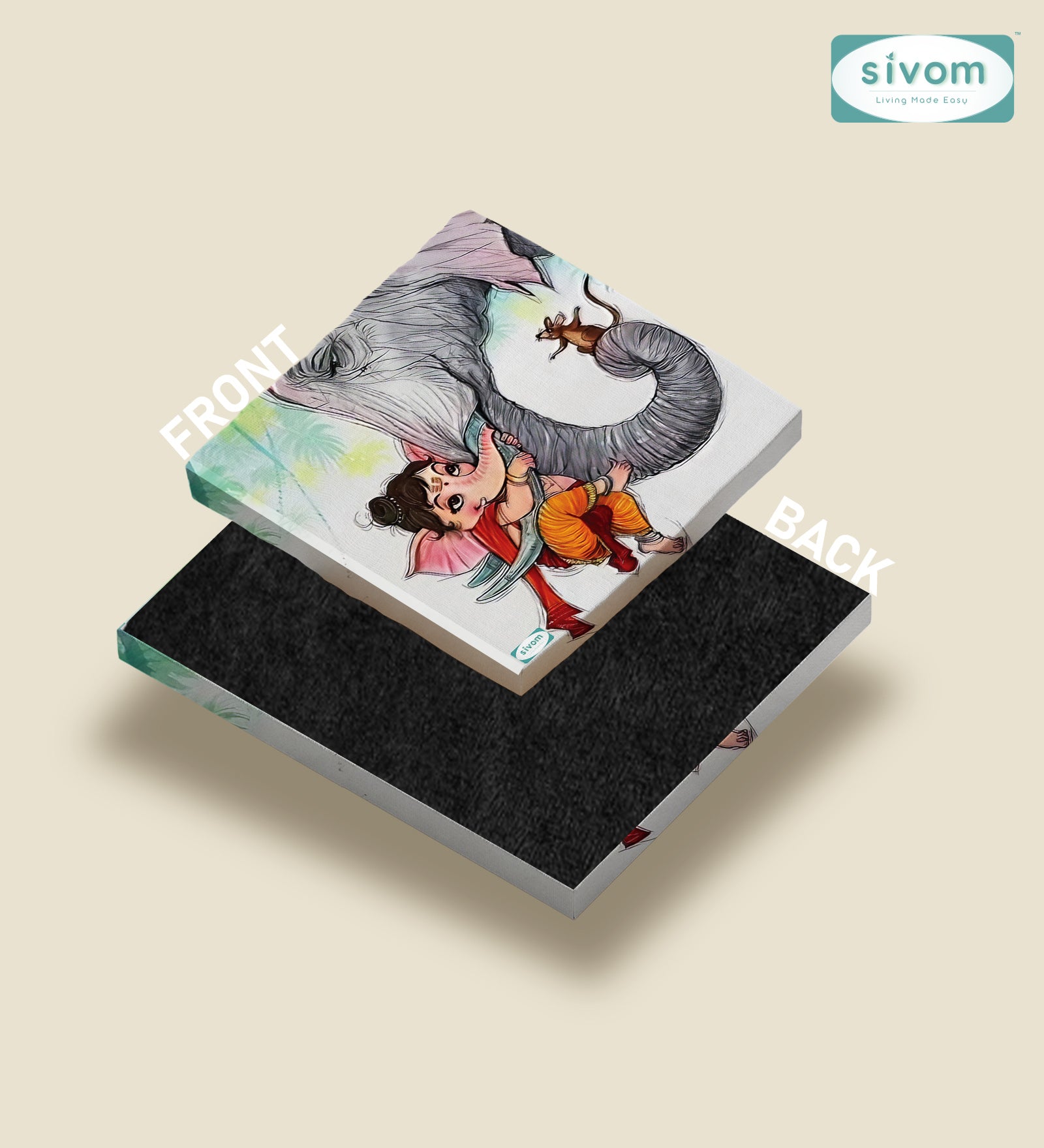 Sivom Sivom Canvas Art Print (2x2) for Modern Homes | Elegant Design & Premium Finish