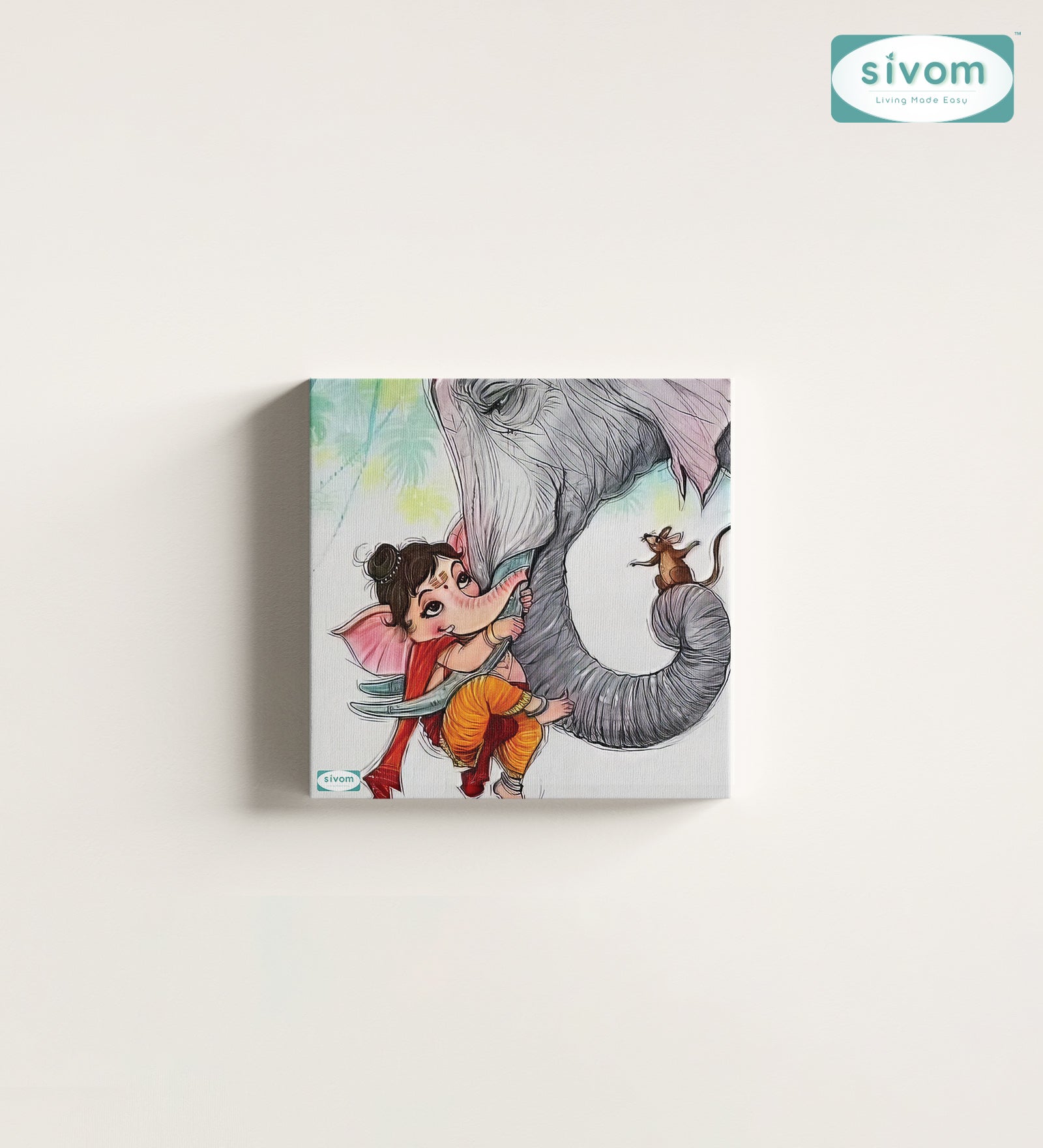 Sivom Sivom Canvas Art Print (2x2) for Modern Homes | Elegant Design & Premium Finish