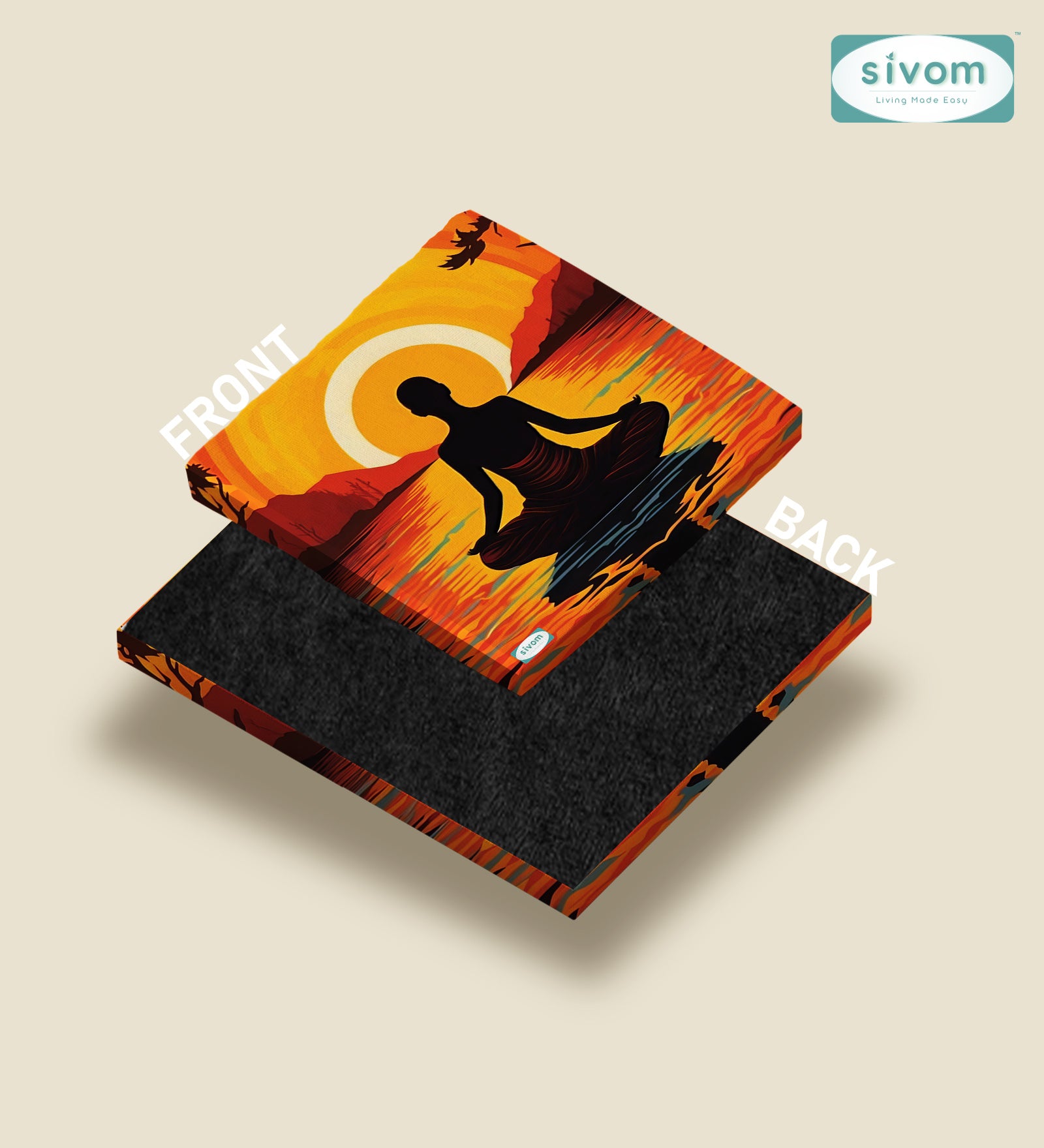 Sivom Sivom Canvas Art Print (2x2) for Modern Homes | Elegant Design & Premium Finish