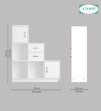 Sivom SIVOM Elegant Multipurpose Storage Unit/ Engineered Wood Free Standing Cabinet for Modern Homes | Elegant Design & Premium Finish