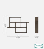 Sivom SIVOM CEDRIC Multipurpose Modular Wall Racks/Shelves/Organiser/Décor Particle Board Wall Shelf (Number of Shelves - 6, ) for Modern Homes | Elegant Design & Premium Finish