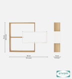 Sivom SIVOM CRIP Multipurpose Modular Wall Racks/Shelves/Organiser/Décor Particle Board Wall Shelf (Number of Shelves - 5, ) for Modern Homes | Elegant Design & Premium Finish