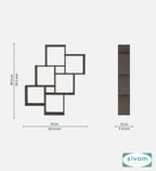 Sivom SIVOM CUBE Multipurpose Modular Wall Racks/Shelves/Organiser/Décor Particle Board Wall Shelf (Number of Shelves - 8, ) for Modern Homes | Elegant Design & Premium Finish
