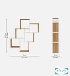 Sivom SIVOM CUBE Multipurpose Modular Wall Racks/Shelves/Organiser/Décor Particle Board Wall Shelf (Number of Shelves - 8, ) for Modern Homes | Elegant Design & Premium Finish