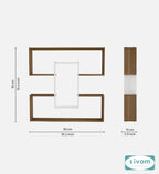 Sivom SIVOM MIZZ Multipurpose Modular Wall Racks/Shelves/Organiser/Décor Particle Board Wall Shelf (Number of Shelves - 6, ) for Modern Homes | Elegant Design & Premium Finish