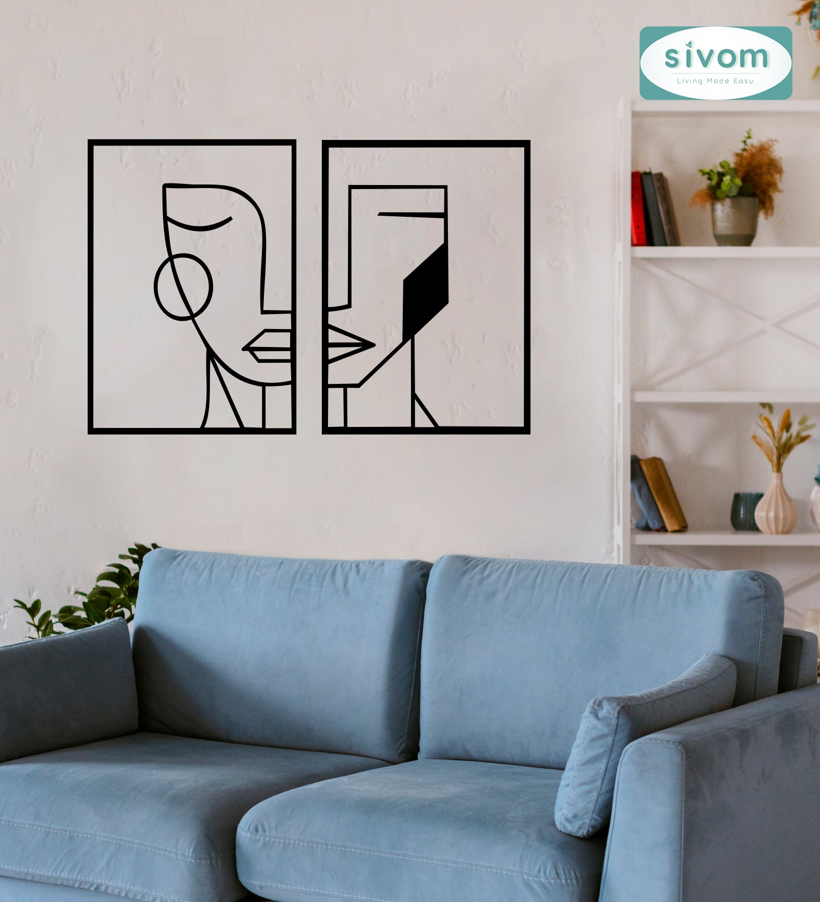 Sivom SIVOM 3DFrame Modular Wall Decor for Modern Homes | Elegant Design & Premium Finish