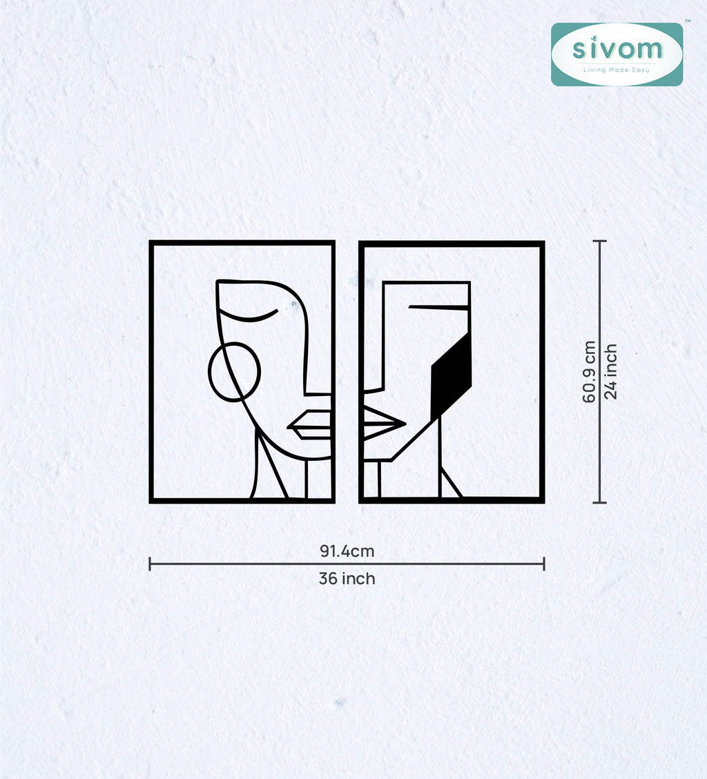 Sivom SIVOM 3DFrame Modular Wall Decor for Modern Homes | Elegant Design & Premium Finish