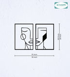 Sivom SIVOM 3DFrame Modular Wall Decor for Modern Homes | Elegant Design & Premium Finish