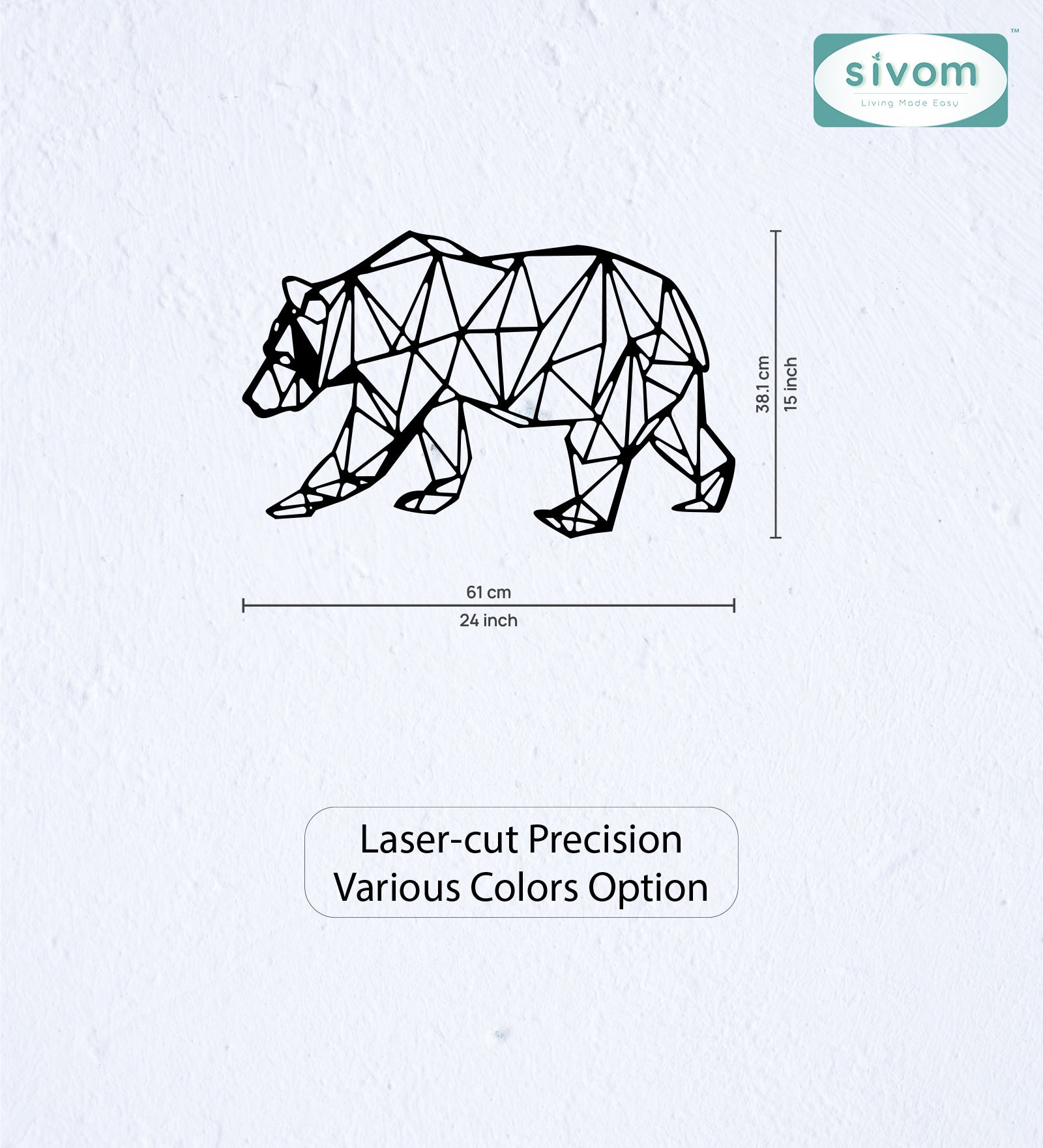 Sivom SIVOM 3DFrame Modular Wall Decor for Modern Homes | Elegant Design & Premium Finish