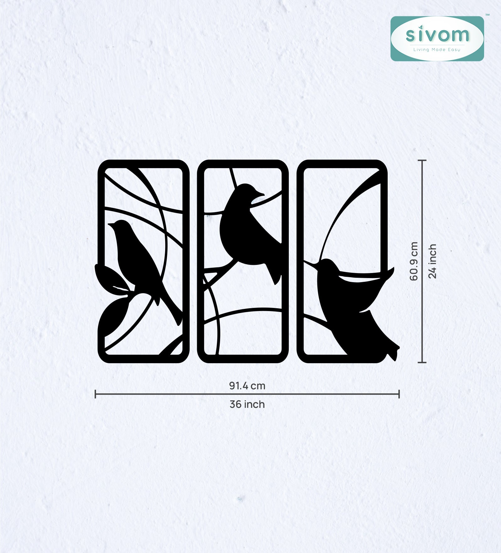 Sivom SIVOM 3DFrame Modular Wall Decor for Modern Homes | Elegant Design & Premium Finish