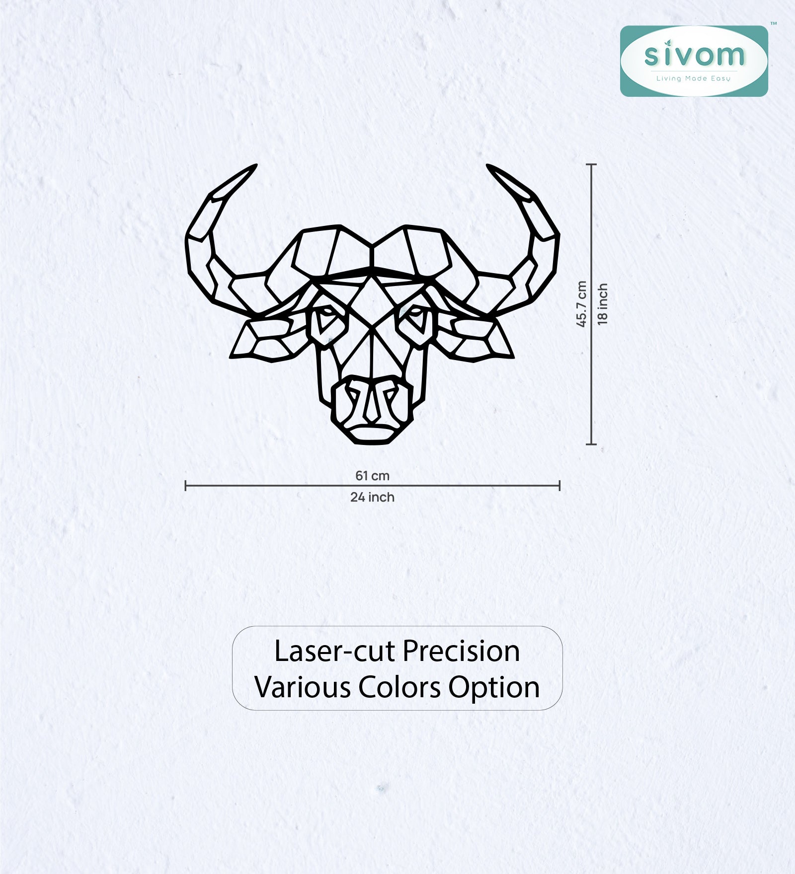 Sivom SIVOM 3DFrame Modular Wall Decor for Modern Homes | Elegant Design & Premium Finish