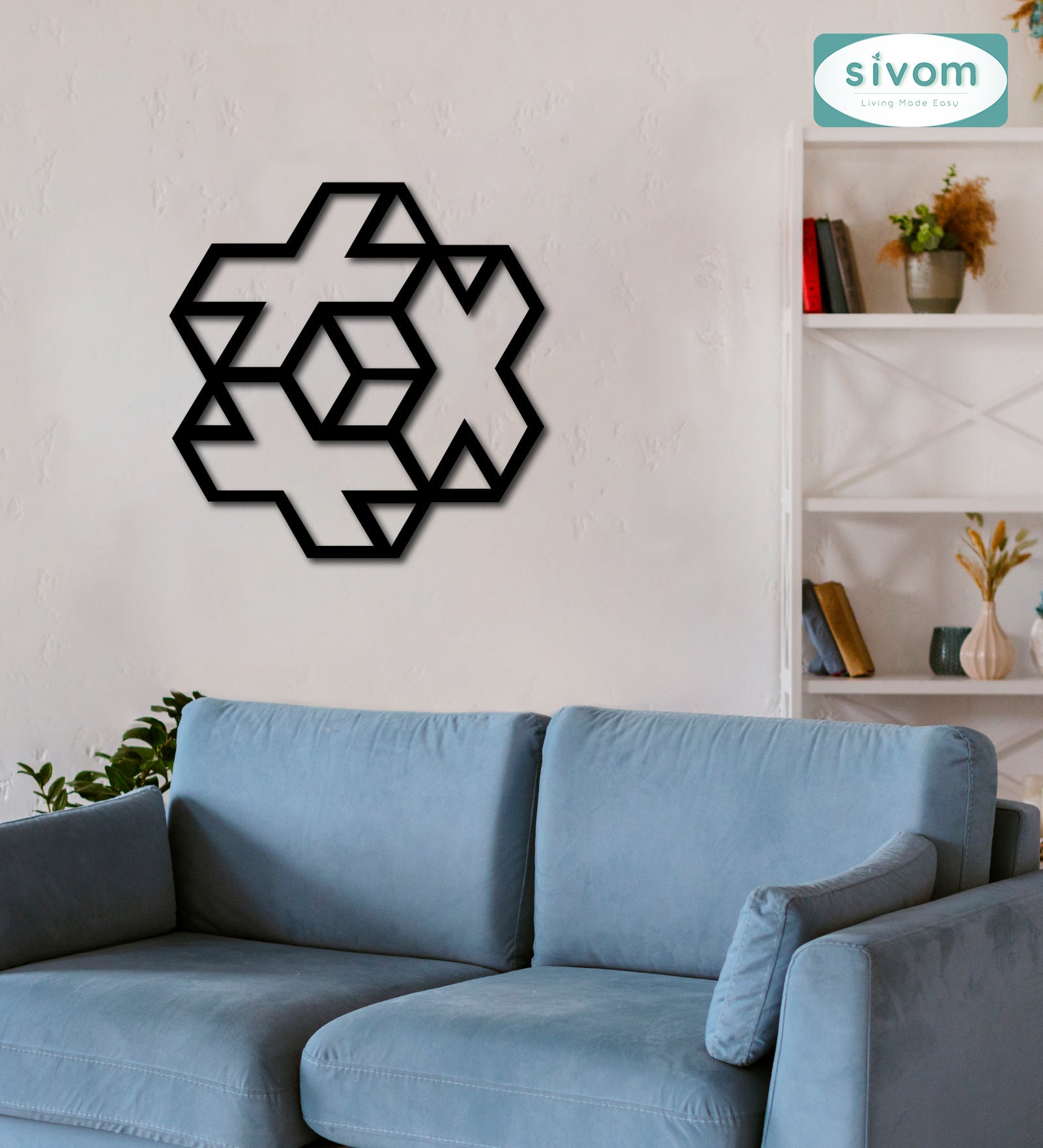 Sivom SIVOM 3DFrame Modular Wall Decor for Modern Homes | Elegant Design & Premium Finish