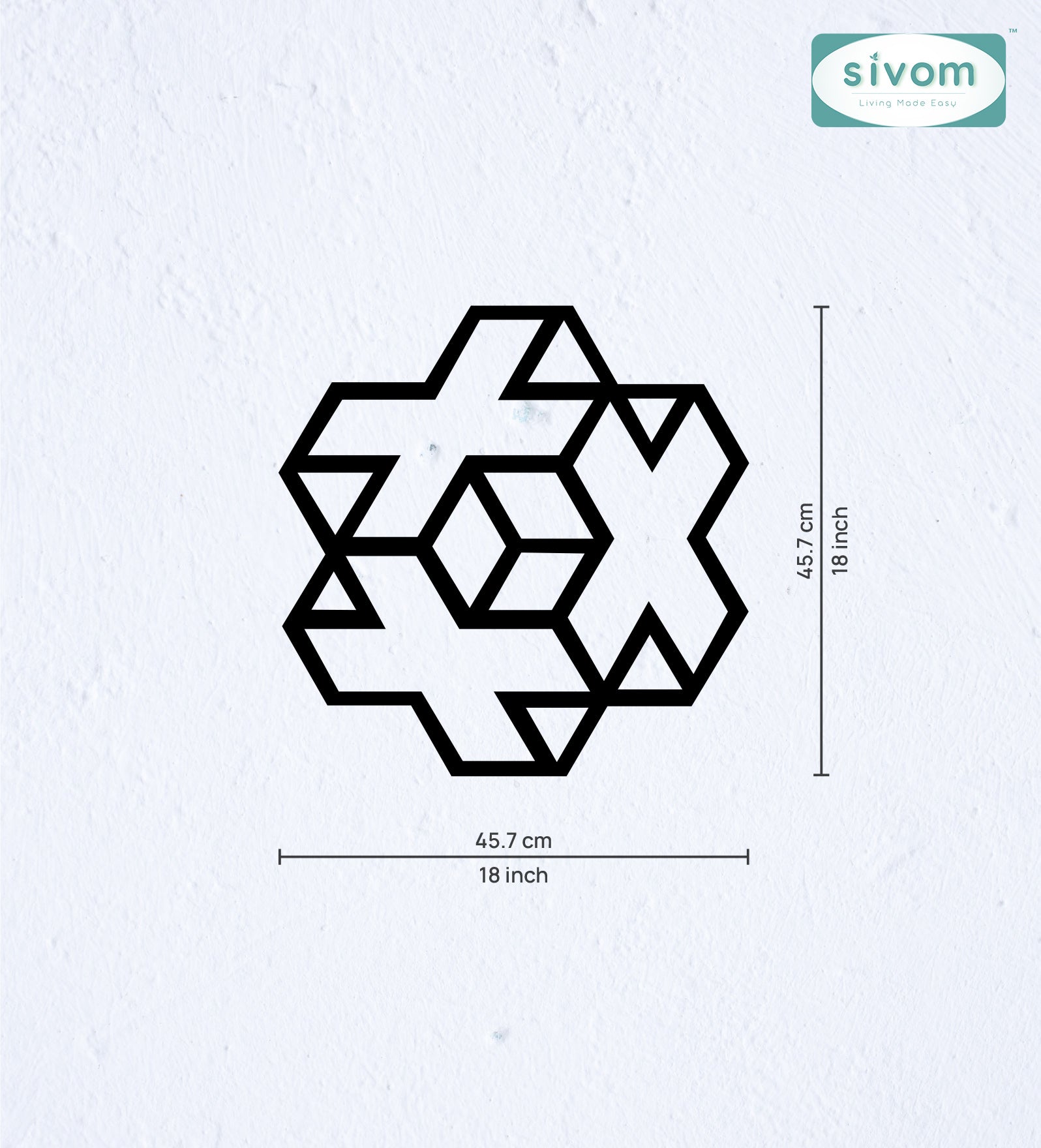 Sivom SIVOM 3DFrame Modular Wall Decor for Modern Homes | Elegant Design & Premium Finish