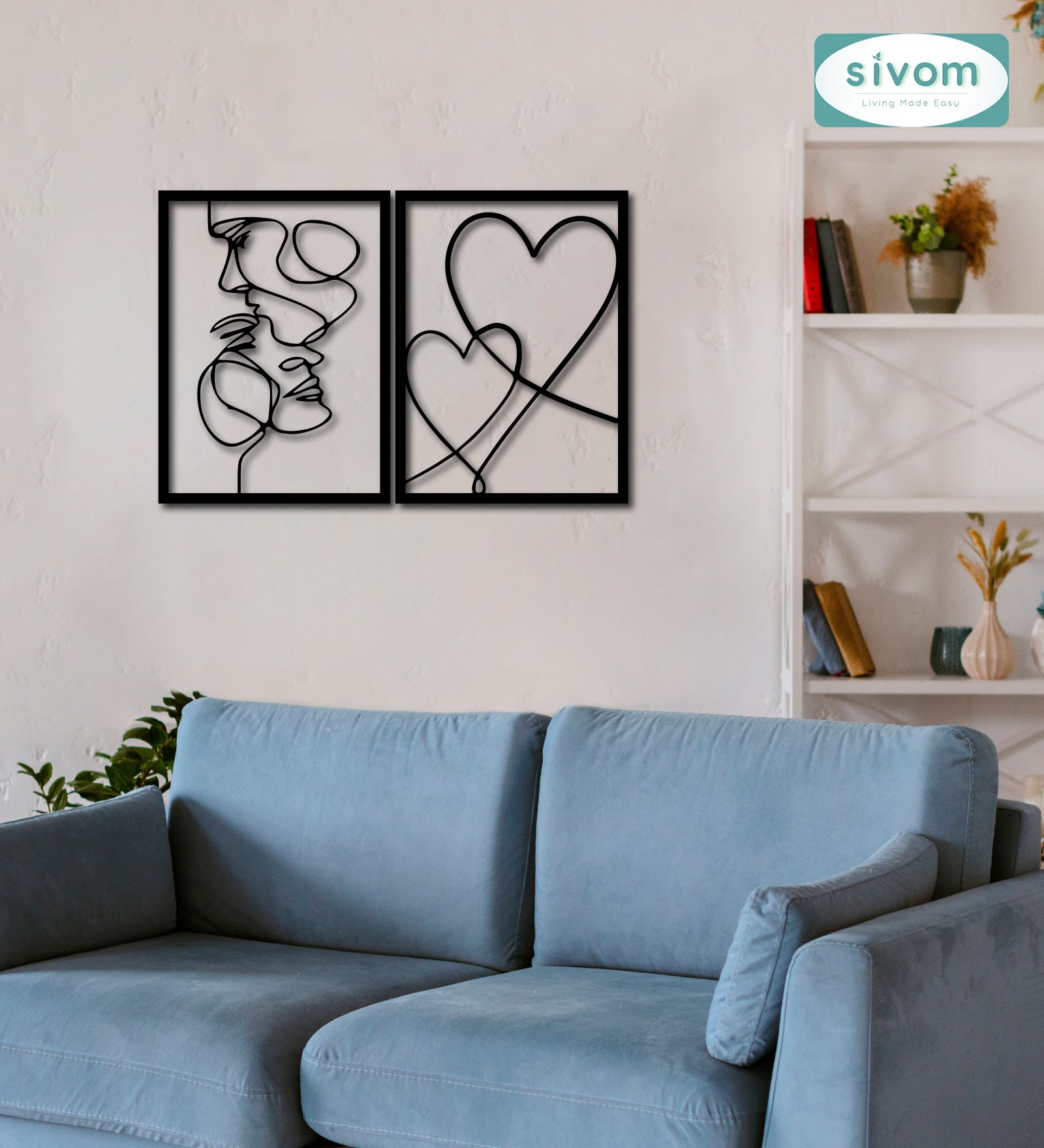 Sivom SIVOM 3DFrame Modular Wall Decor for Modern Homes | Elegant Design & Premium Finish