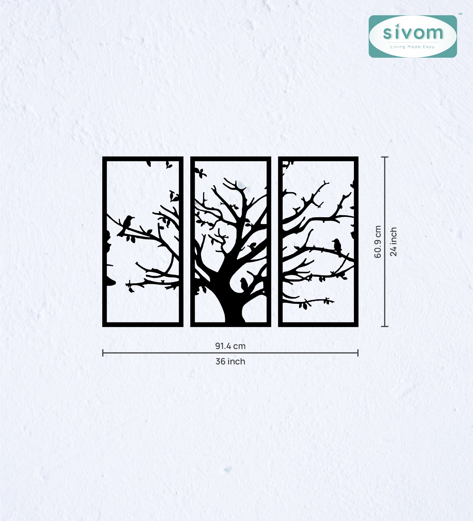 Sivom SIVOM Frame Modular Wall Decor for Modern Homes | Elegant Design & Premium Finish