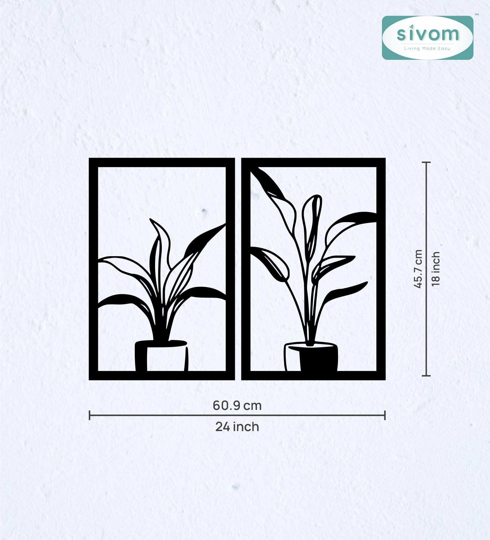 Sivom SIVOM Frame Modular Wall Decor for Modern Homes | Elegant Design & Premium Finish