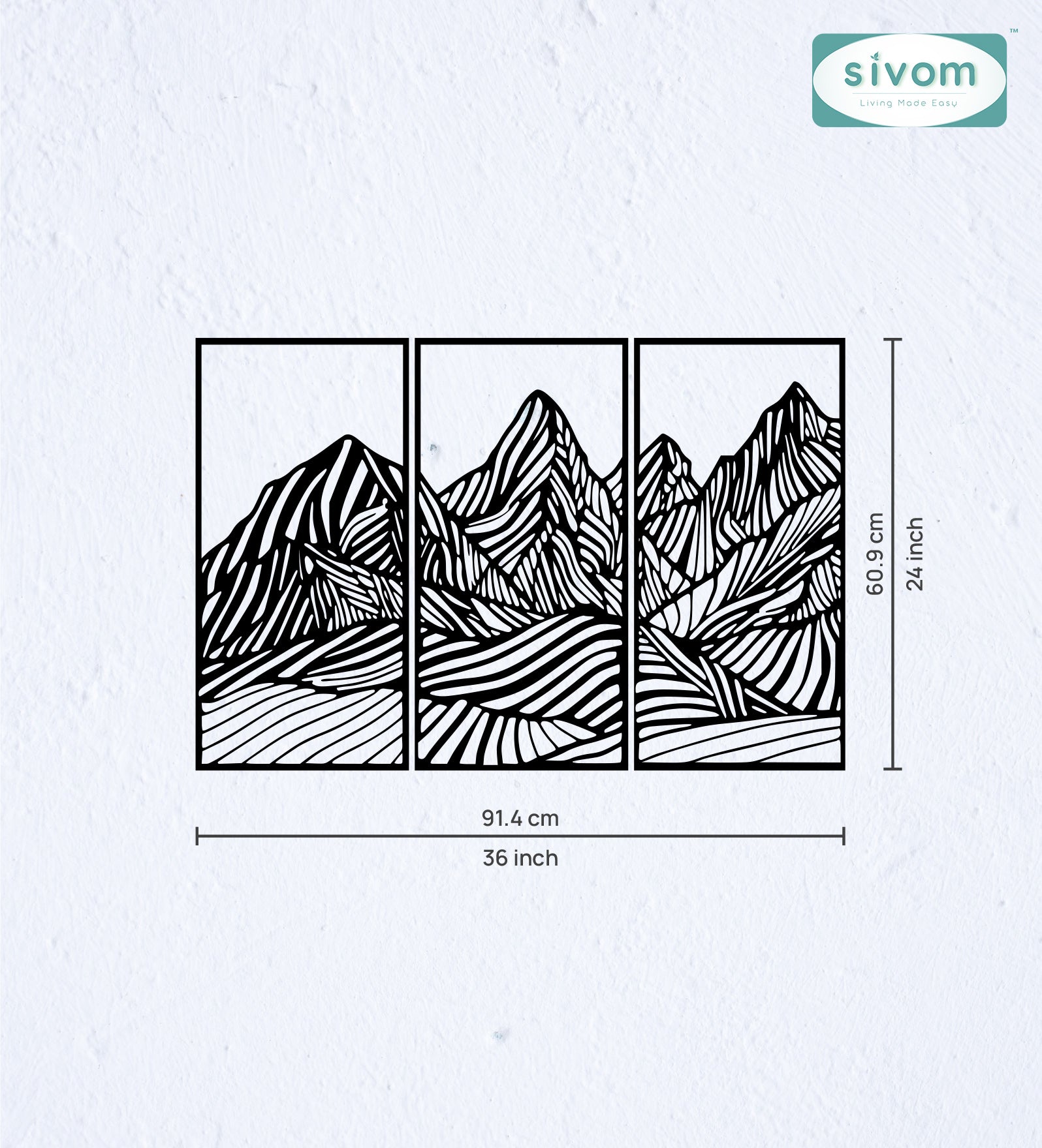 Sivom SIVOM Frame Modular Wall Decor for Modern Homes | Elegant Design & Premium Finish