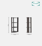 SIVOM SNOW Multipurpose Storage Unit/Chest of 6 Drawers Engineered Wood Free Standing Cabinet for Modern Homes | Elegant Design & Premium Finish