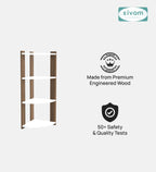 SIVOM SNOW Multipurpose Storage Unit/Chest of 6 Drawers Engineered Wood Free Standing Cabinet for Modern Homes | Elegant Design & Premium Finish