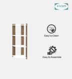 SIVOM SNOW Multipurpose Storage Unit/Chest of 6 Drawers Engineered Wood Free Standing Cabinet for Modern Homes | Elegant Design & Premium Finish