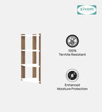 SIVOM SNOW Multipurpose Storage Unit/Chest of 6 Drawers Engineered Wood Free Standing Cabinet for Modern Homes | Elegant Design & Premium Finish