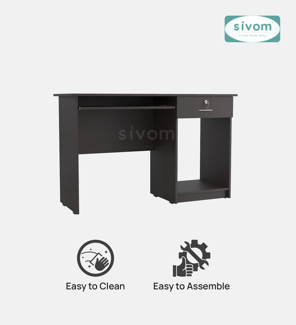 SIVOM Soffi Home/Office Engineered Wood Executive Desk for Modern Homes | Elegant Design & Premium Finish
