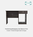 SIVOM Soffi Home/Office Engineered Wood Executive Desk for Modern Homes | Elegant Design & Premium Finish