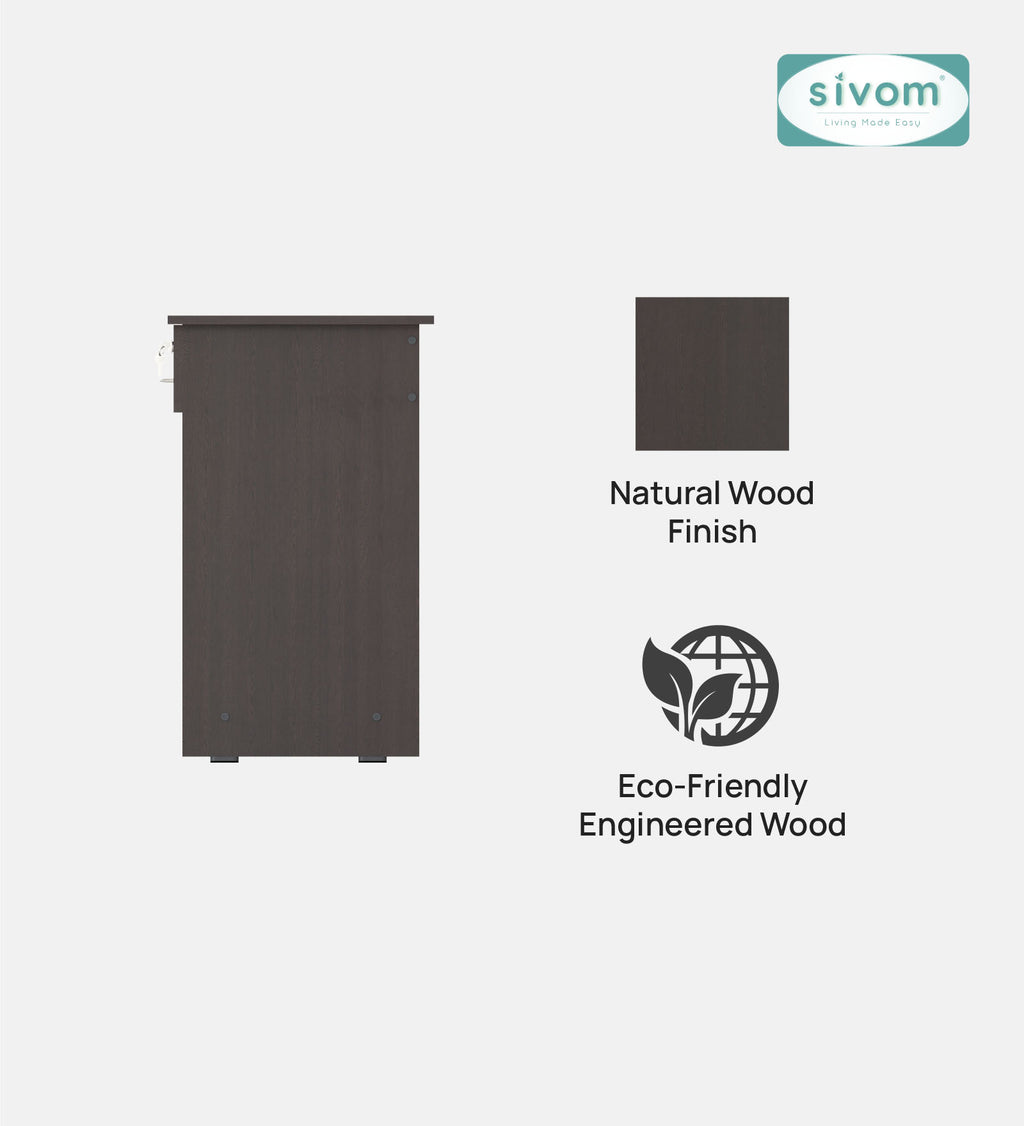 SIVOM Soffi Home/Office Engineered Wood Executive Desk for Modern Homes | Elegant Design & Premium Finish