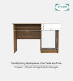 SIVOM Soffi Home/Office Engineered Wood Executive Desk for Modern Homes | Elegant Design & Premium Finish