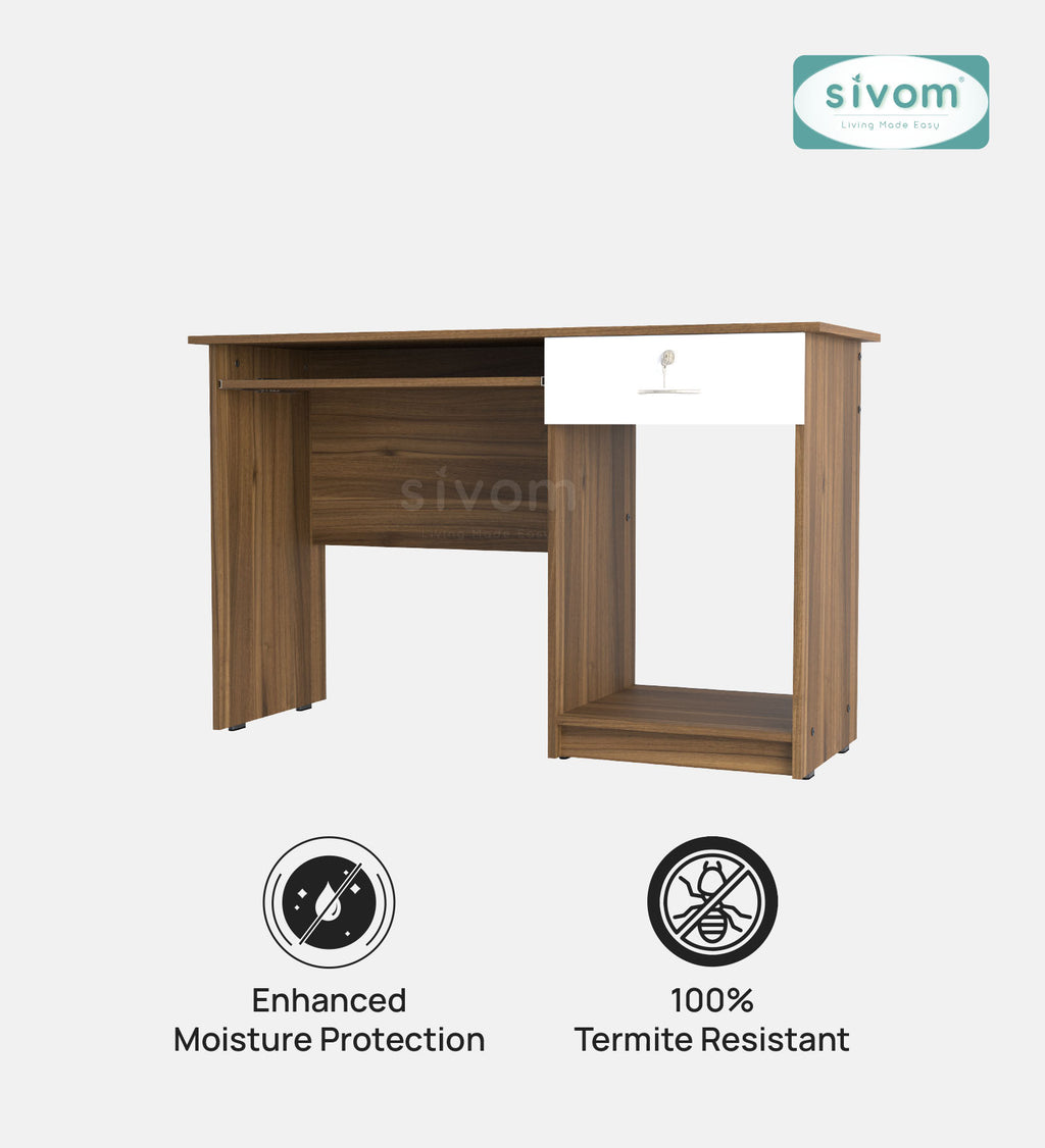 SIVOM Soffi Home/Office Engineered Wood Executive Desk for Modern Homes | Elegant Design & Premium Finish