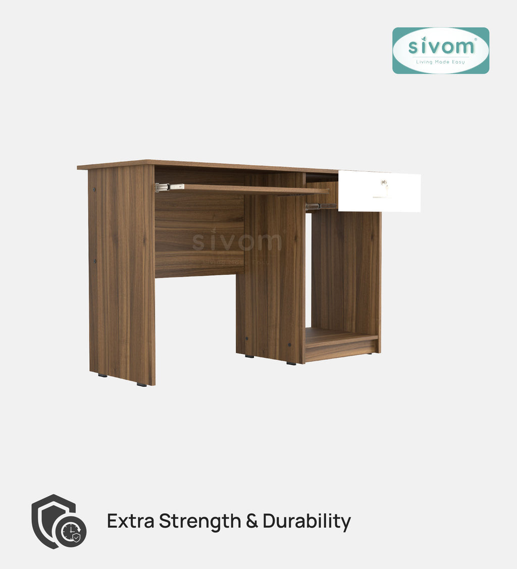 SIVOM Soffi Home/Office Engineered Wood Executive Desk for Modern Homes | Elegant Design & Premium Finish
