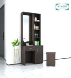 Sivom SIVOM Solitude Dressing Table with Stool Engineered Wood Dressing Table for Modern Homes | Elegant Design & Premium Finish