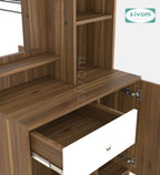 Sivom SIVOM Solitude Dressing Table with Stool Engineered Wood Dressing Table for Modern Homes | Elegant Design & Premium Finish