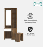 Sivom SIVOM Solitude Dressing Table with Stool Engineered Wood Dressing Table for Modern Homes | Elegant Design & Premium Finish