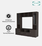 Sivom SIVOM SOUL Multipurpose TV Unit fits upto 43 inch with Storage Engineered Wood TV Entertainment Unit for Modern Homes | Elegant Design & Premium Finish
