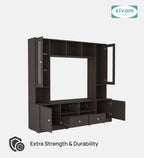 Sivom SIVOM SOUL Multipurpose TV Unit fits upto 43 inch with Storage Engineered Wood TV Entertainment Unit for Modern Homes | Elegant Design & Premium Finish