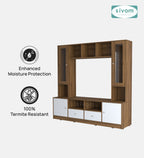 Sivom SIVOM SOUL Multipurpose TV Unit fits upto 43 inch with Storage Engineered Wood TV Entertainment Unit for Modern Homes | Elegant Design & Premium Finish