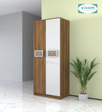 Sivom SIVOM Spacy Multipurpose 2 Door Wardrobe / Engineered Wood 2 Door Wardrobe for Modern Homes | Elegant Design & Premium Finish