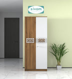 Sivom SIVOM Spacy Multipurpose 2 Door Wardrobe / Engineered Wood 2 Door Wardrobe for Modern Homes | Elegant Design & Premium Finish