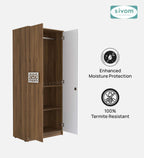 Sivom SIVOM Spacy Multipurpose 2 Door Wardrobe / Engineered Wood 2 Door Wardrobe for Modern Homes | Elegant Design & Premium Finish
