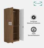 Sivom SIVOM Spacy Multipurpose 2 Door Wardrobe / Engineered Wood 2 Door Wardrobe for Modern Homes | Elegant Design & Premium Finish