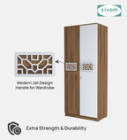 Sivom SIVOM Spacy Multipurpose 2 Door Wardrobe / Engineered Wood 2 Door Wardrobe for Modern Homes | Elegant Design & Premium Finish