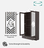 Sivom SIVOM Spree Home Temple/Pooja Unit/Home Mandir/ Engineered Wood Home Temple (Height: 167, Knock Down) for Modern Homes | Elegant Design & Premium Finish