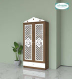 Sivom SIVOM Spree Home Temple/Pooja Unit/Home Mandir/ Engineered Wood Home Temple (Height: 167, Knock Down) for Modern Homes | Elegant Design & Premium Finish