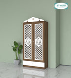 Sivom SIVOM Spree Home Temple/Pooja Unit/Home Mandir/ Engineered Wood Home Temple (Height: 167, Knock Down) for Modern Homes | Elegant Design & Premium Finish