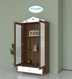 Sivom SIVOM Spree Home Temple/Pooja Unit/Home Mandir/ Engineered Wood Home Temple (Height: 167, Knock Down) for Modern Homes | Elegant Design & Premium Finish